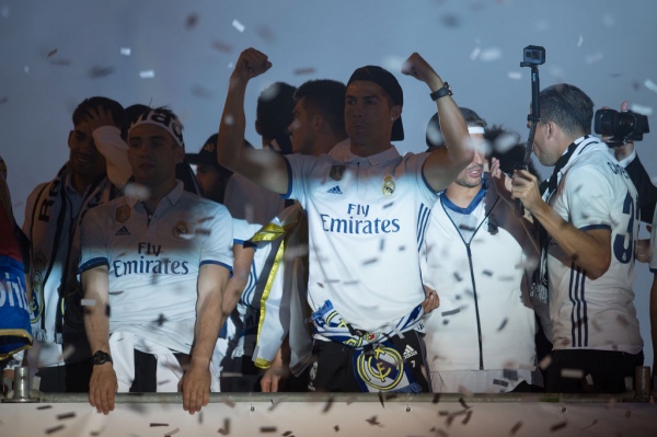 Real Madrid Celebrate Winning La Liga