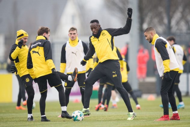 Usain Bolt Trains At Borussia Dortmund