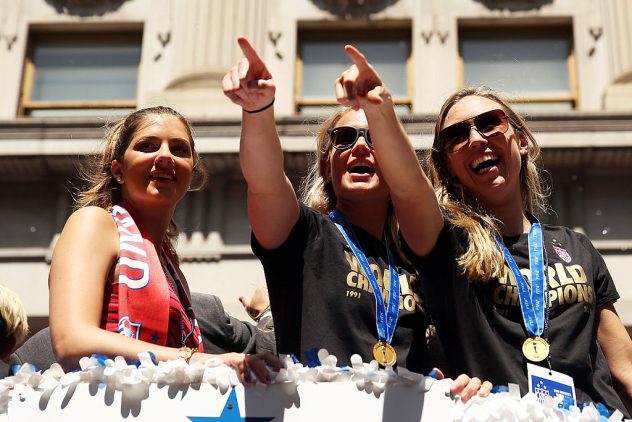 New York City Holds Ticker Tape Parade For World Cup Champions U.S. Women’s Soccer National Team
