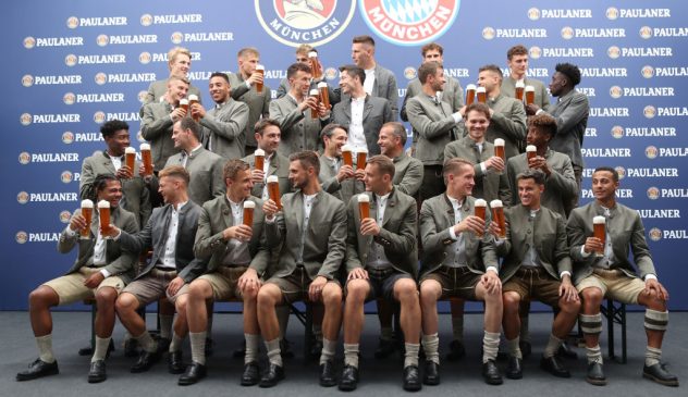 FC Bayern Muenchen And Paulaner Photo Session