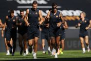 AS Roma Training Session And Press Conference