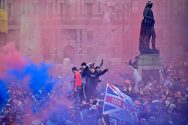 Fans Celebrate As Rangers Crowned Champions
