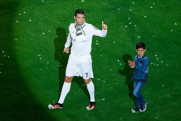 Real Madrid Celebrate After They Win Champions League Final