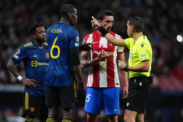 Atletico Madrid v Manchester United: Round Of Sixteen Leg One – UEFA Champions League