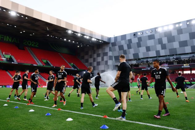 Feyenoord Training Session And Press Conference – UEFA Europa Conference League Final 2021/22